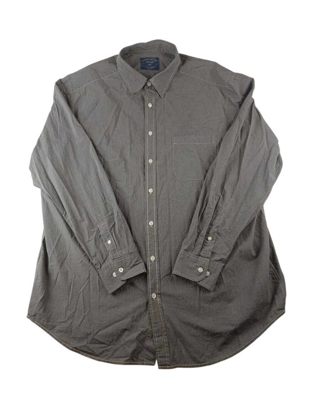 Men's Big and Tall Roundtree & Yorke Long Sleeved Casual 100% Cotton XL Tall 50"